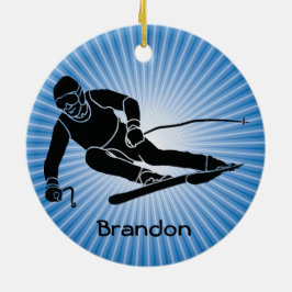 Ski Design Ornament
