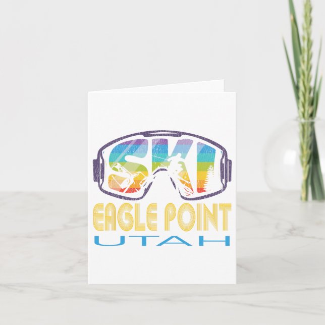 Ski Eagle Point Utah Skiing Vacation Kort (Framsida)