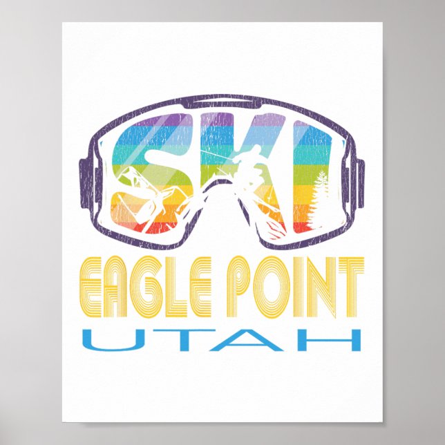 Ski Eagle Point Utah Skiing Vacation Poster (Framsidan)