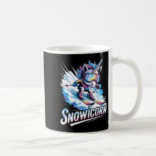 Ski enhörning vintersport skidlöpare rolig skidåkn kaffemugg