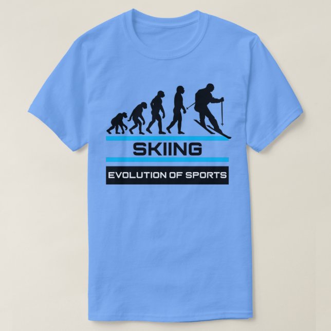 Ski Evolution of Sports T Shirt (Design framsida)
