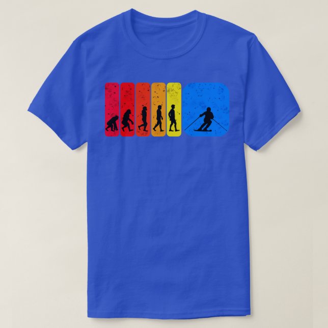 Ski-evolutionsgåva T Shirt (Design framsida)