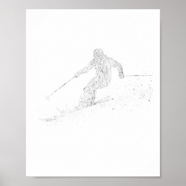 Ski Freestyle Skiing Freeski Poster (Framsidan)