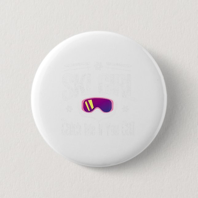 Ski Girl fånga mig om du kan Knapp (Framsida)