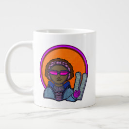 Ski Girl Jumbo Mugg