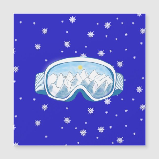 Ski Goggles med bergsreflexion (Framsida)
