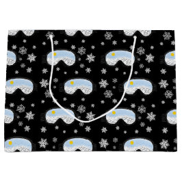 Ski Goggles Mountain View Snöflingor Black