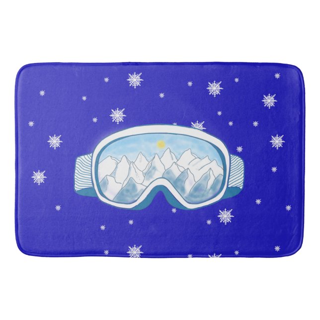 Ski Goggles Snowflake Dance Badrumsmatta (Framsidan)