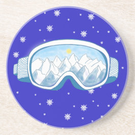 Ski Goggles Snowflake Dance Underlägg