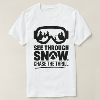 Ski Goggles Winter Äventyr Snö Quote Design T Shirt
