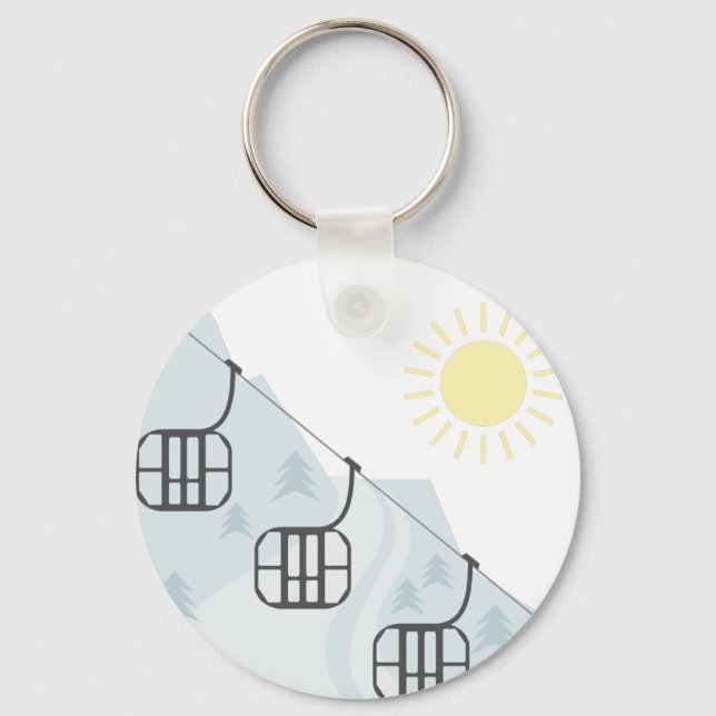Ski Gondolas Nyckelring (Framsida)
