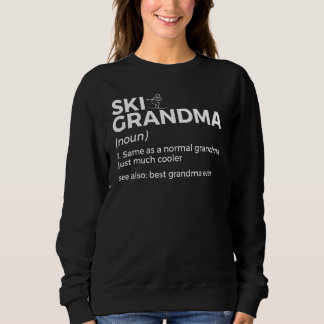 Ski Grandma Definition Best Grandma Aldrig Skiing T Shirt