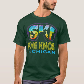Ski Gräs Knob Michigan Skiing Vacation T Shirt