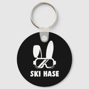 Ski Hase Skiing Coola Winter Sports Gift Nyckelring