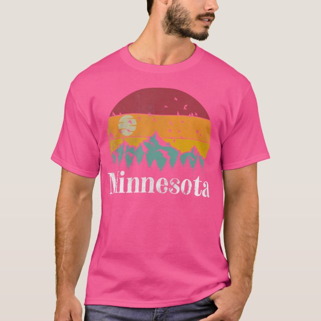 Ski Hiking Camping T Shirt (Framsida)