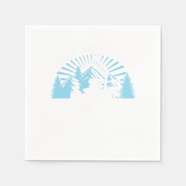 Ski Hiss Skier Skiing Mountain Winter Sports Gift Pappersservett (Framsidan)