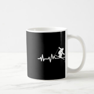 Ski Hjärtklappning Skidåkning Skidåkare  Kaffemugg