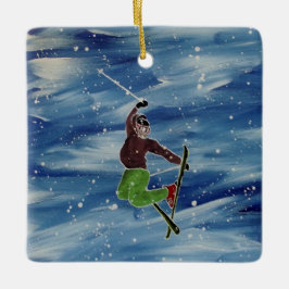 Ski hoppar ornament