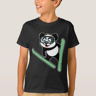 Ski-hopping Panda Tee Shirt