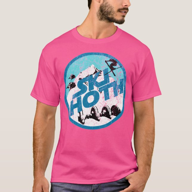 Ski Hoth - Blue Ski T Shirt (Framsida)