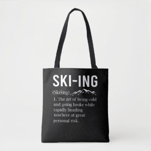 Ski Humor Skiing Funny Winter Sport Joke Tygkasse