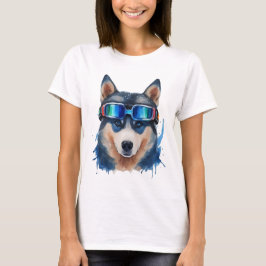 Ski Hund T Shirt