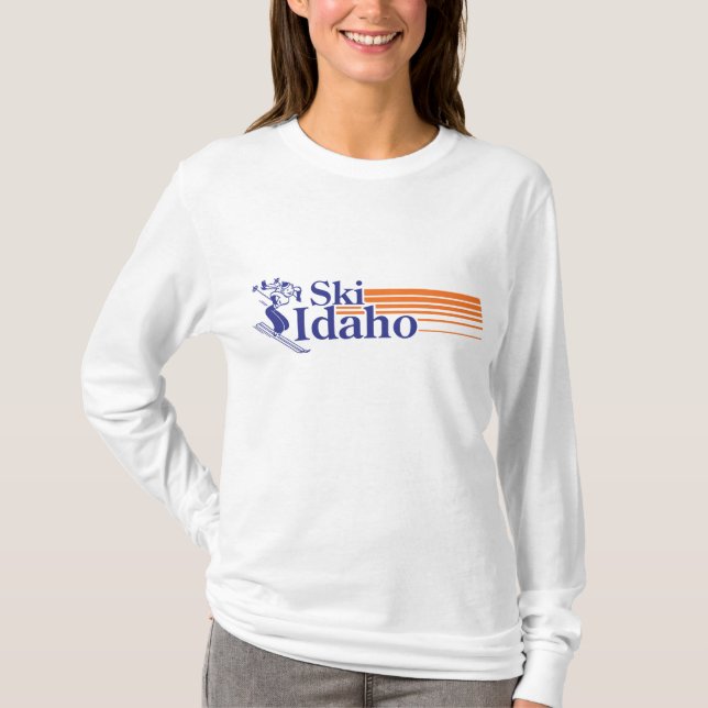 Ski Idaho (hondjur) Tee Shirt (Framsida)