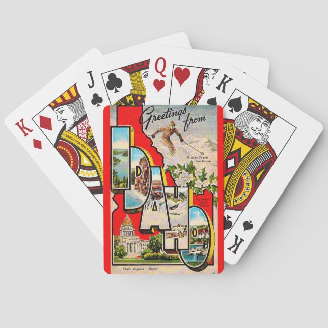 Ski Idaho - Sun Valley Playing Cards Casinokort (Baksidan)
