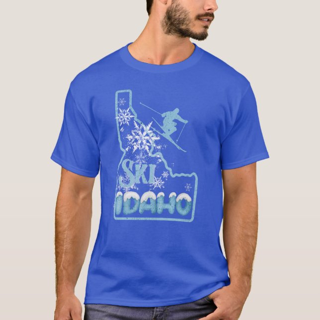 Ski Idaho T Shirt (Framsida)