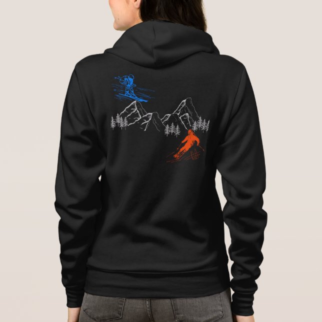 Ski in-ski-ut t shirt (Baksida)