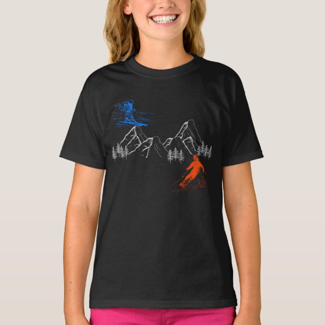 Ski in-ski-ut t shirt (Framsida)