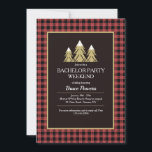 Ski-inbjudan till möhippa inbjudningar<br><div class="desc">En sängkammarparty, helgskidresa, inbjudan med en buffel röd och svart rutig bakgrund och tre gyllene, snötäckta, träd. Kortet är lätt att anpassa med din egen text, teckensnitt, typsnittsfärg, pappersform och val av sex papperssorter. Inte exakt vad du letar efter? Alla våra produkter kan utformas för att passa dina behov utan...</div>