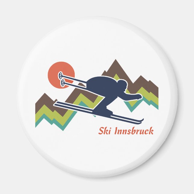 Ski Innsbruck Magnet (Framsidan)