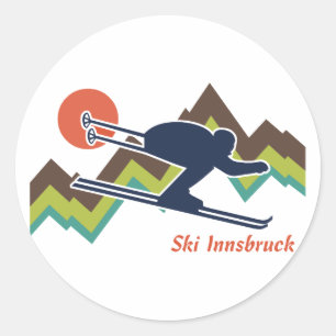 Ski Innsbruck Runt Klistermärke