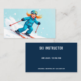 Ski-instruktör Visitkort