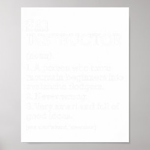 Ski-instruktorens jobbdefinition är praktiskt att poster