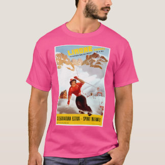 Ski Italien Vintage Limone Piemonte Italy Travel A T Shirt