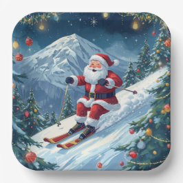 Ski jul med Jultomten på berget