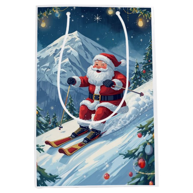 Ski jul med Jultomten på berget (Framsidan)