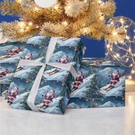 Ski jul med Jultomten på berget Presentpapper