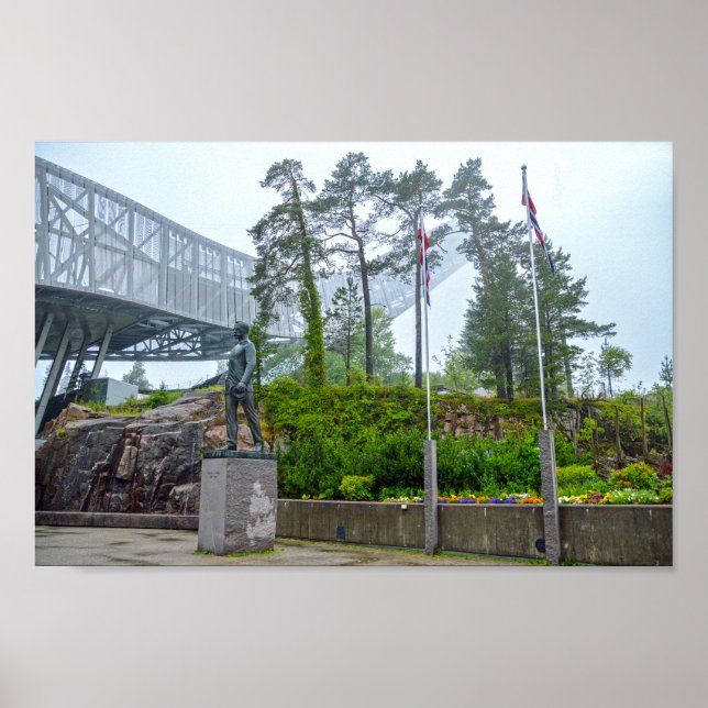 Ski Jump i Oslo, Norge Poster (Framsidan)