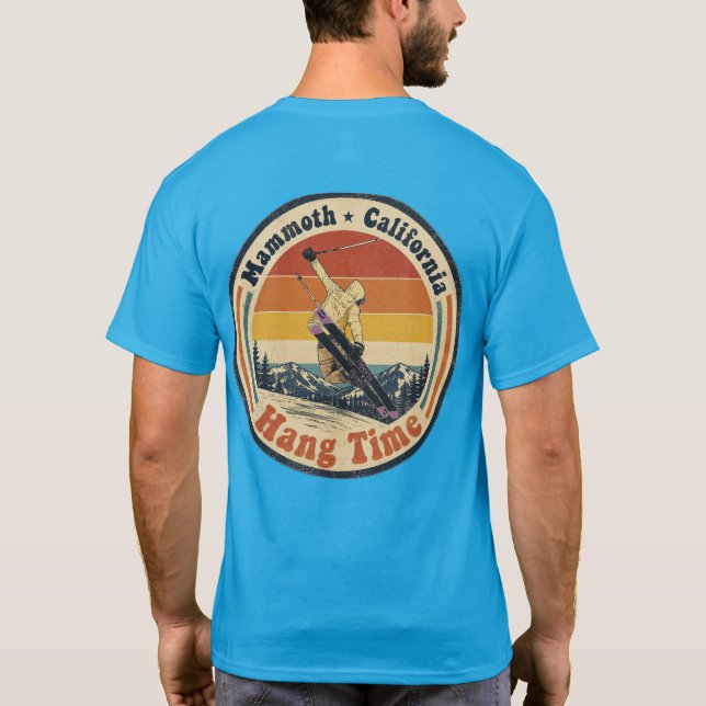 Ski Jump Mammoth Hängtid  T Shirt (Baksida)