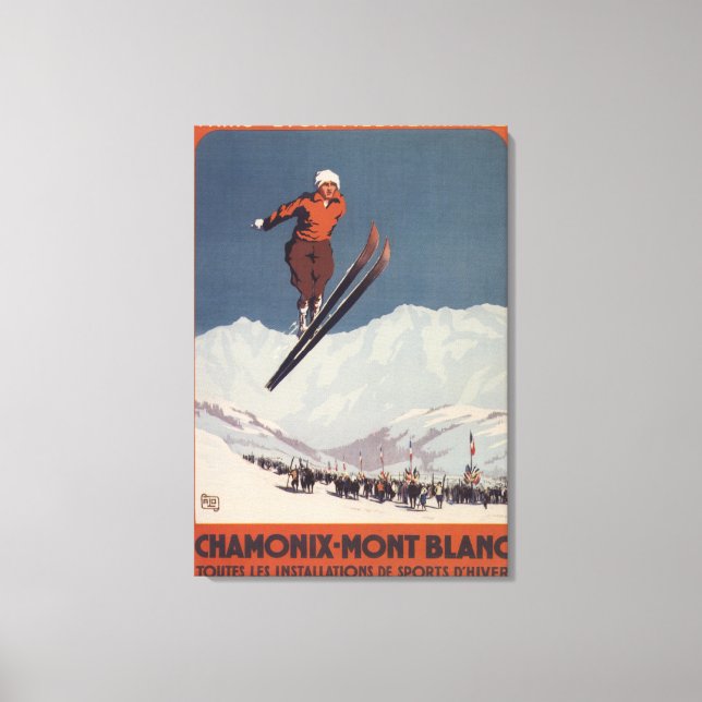 Ski Jump - PLM Olympic Promo Poster Canvastryck (Framsida)