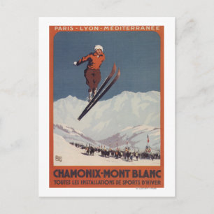 Ski Jump - PLM Olympic Promo Poster Vykort