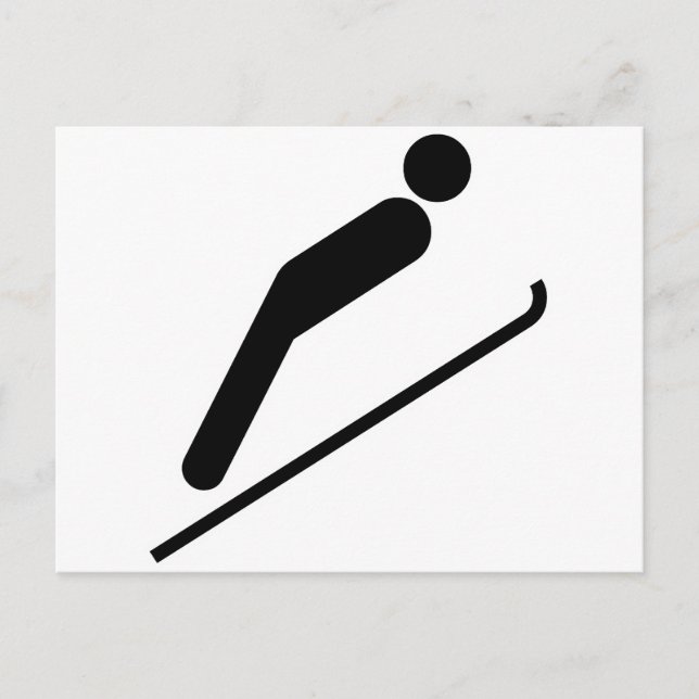 Ski Jump Vykort (Framsida)