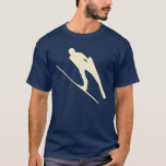 Ski Jumping #2 T Shirt<br><div class="desc">Personalizable en colores oscuros</div>