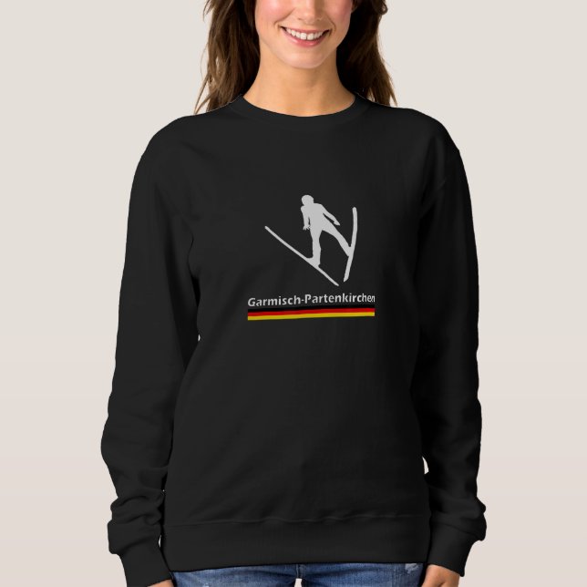 Ski Jumping Garmisch Partenkirchen Germany T Shirt (Framsida)