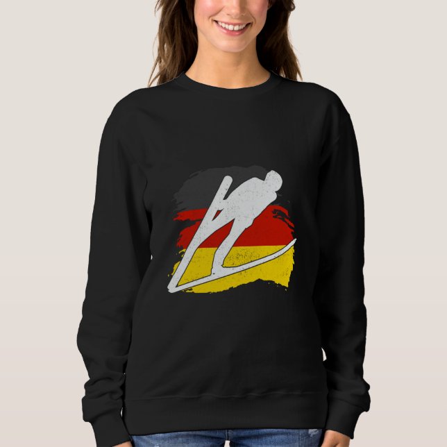 ski jumping germany ski flying ski vacation ski sk t shirt (Framsida)