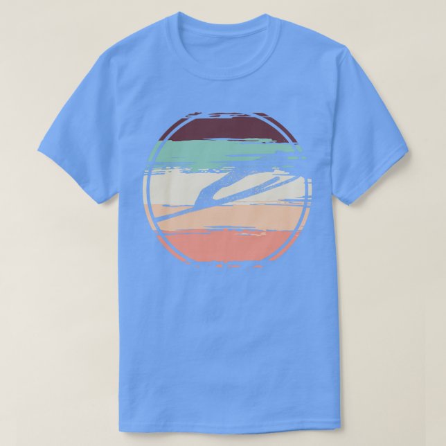 Ski Jumping Retro T Shirt (Design framsida)