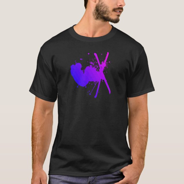 Ski Jumping Women's Freestyle Ski Manar Slopestyle T Shirt (Framsida)